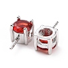 Rhodium Plated 925 Sterling Silver Peg Bails STER-D035-47P-03-3