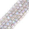 Electroplate Opaque Glass Beads GLAA-F108-10A-11-1
