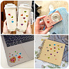 Heart Plastic Stickers DIY-TADJ0002-006C-7