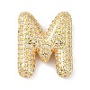 Rack Plating Brass Micro Pave Cubic Zirconia Pendants KK-Q790-01M-G-1