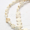 Geark Cross Natural Magnesite Beads Strands G-N0131-04B-1