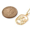 Brass Clear Cubic Zirconia Pendant Necklaces for Women NJEW-B121-01G-04-5