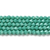 Opaque Solid Color Imitation Jade Glass Beads Strands GLAA-F029-P4mm-07-1