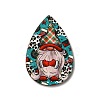 Single Face Printed Wood Big Pendants WOOD-H102-03G-2