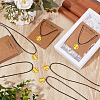 40Pcs Baseball Alloy Enamel Pendant Necklaces NJEW-GO00004-3
