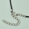 Glass Seed Beads & Glass Pearl Angel Pendant Necklaces NJEW-MZ00056-01-5