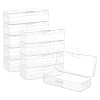 10Pcs Transparent Plastic Storage Boxes CON-BC0007-78A-1