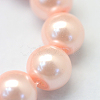 Baking Painted Pearlized Glass Pearl Round Bead Strands HY-Q003-6mm-05-3