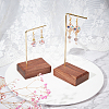 Fingerinspire 2 Pcs 2 Styles Iron Earring Display Stands EDIS-FG0001-35-4