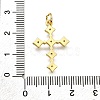 Brass Micro Pave Cubic Zirconia Pendants X-KK-Z100-34G-02-3