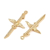 Brass Micro Pave Cubic Zirconia Pendants KK-F910-18G-2