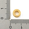 Brass Micro Pave Clear Cubic Zirconia European Beads KK-G493-41G-3
