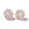 Handmade Transparent Plastic Woven Beads KY-P015-03-2