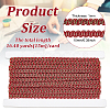 Braided Polyester Lace Trim OCOR-WH0079-23B-2