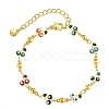 50Pcs Brass Enamel Connector Charms KK-CJ0001-83-6