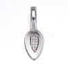 Tibetan Style Alloy Glue-on Flat Pad Bails AB3348Y-NF-1