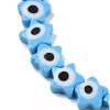 Handmade Evil Eye Lampwork Beads Strands LAMP-G166-02B-3