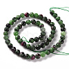 Natural Ruby in Zoisite Beads Strands G-S362-109D-2