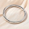304 Stainless Steel Plain Bangles for Women BJEW-K271-01P-1