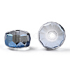 Transparent Electroplate Glass Beads Strands EGLA-YWC0001-10mm-02-4