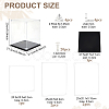 Acrylic Minifigures Display Cases with Black Base ODIS-WH0079-068C-2