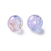 Transparent Crackle Acrylic Beads DACR-D300-01H-10mm-2