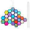 Polymethyl Methacrylate Honeycomb Pendant HJEW-WH0048-03S-1