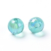 Eco-Friendly Transparent Acrylic Beads PL734-9-3