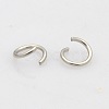 Tarnish Resistant 304 Stainless Steel Open Jump Rings STAS-N015-03-6x1mm-1