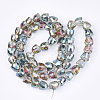 Electroplated Glass Beads EGLA-T016-01-B05-2