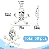 50Pcs Tibetan Style Alloy Pendants FIND-YW0009-48-3