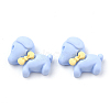 Opaque Resin Puppy Cabochons CRES-S304-63-2
