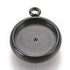 304 Stainless Steel Pendant Cabochon Settings STAS-K202-03D-B-1
