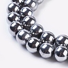 Synthetic Magnetic Hematite Beads Strands G-H1098-1-3