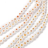 Handmade Millefiori Glass Bead Strands LAMP-J035-8mm-23-2