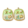 304 Stainless Steel Enamel Pendants STAS-L299-18G-02-1