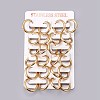 Ion Plating(IP) 304 Stainless Steel Huggie Hoop Earrings X-EJEW-O087-06A-3