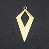 201 Stainless Steel Open Back Bezel Pendants STAS-R111-LA173-14-1