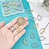 20Pcs 2 Colors PVD Vacuum Plating  304 Stainless Steel Pendants STAS-UN0036-76-2