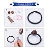 Acrylic Base for Hair Tie Making SACR-T344-13A-3