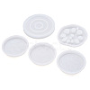 5Pcs 5 Style Cup Mat Silicone Molds DIY-BG0001-11-2