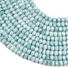 Electroplate Rondelle Glass Beads Strands GL-T021-2x2.5mm-17-23-3