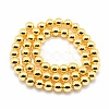 Electroplate Non-magnetic Synthetic Hematite Beads Strands G-L485-01G-G-3