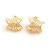 Matte Style Brass European Beads MPDL-L031-002MG-1
