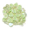 UV Plating Rainbow Iridescent Acrylic Enamel Beads OACR-G012-12D-3