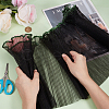 Polyester Pleated Wave Yarn Floral Bouquet Packaging DIY-WH0037-43D-3