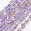 Natural Ametrine Beads Strands G-F521-22-1