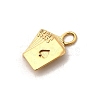 304 Stainless Steel Pendants STAS-P411-02E-G-2