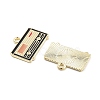 Alloy Enamel Pendants PALLOY-S185-02G-2