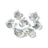 100Pcs Electroplate Glass Beads EGLA-P060-01B-HR01-1